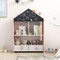 Playhouse Kids Bookshelf with Chalkboard and Whiteboard for 3-6 Years-Gray